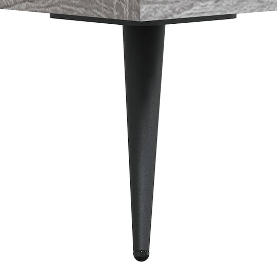 Wohnzimmer Nischenschrank aus Spanplatte Grau 69.5x34x180cm