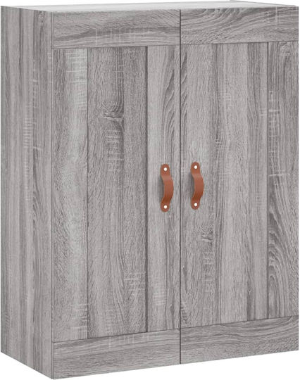 Wohnzimmer Nischenschrank aus Spanplatte Grau 69.5x34x180cm