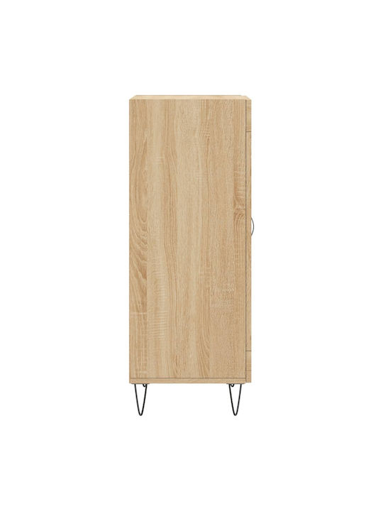 Hanging Living Room Cabinet Made of Beige Particle Board 34.5x34x90cm