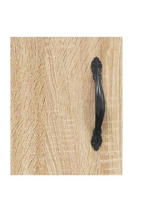 Hanging Living Room Cabinet Made of Beige Particle Board 34.5x34x90cm