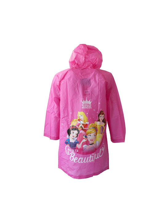 Disney Waterproof Casual Jacket Fuchsia with Ηood