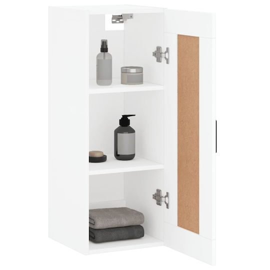 vidaXL Bathroom Cabinet L34.5xW34xH90cm White