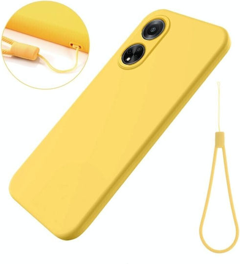 Pure Color Back Cover Σιλικόνης Κίτρινο (Oppo A98)