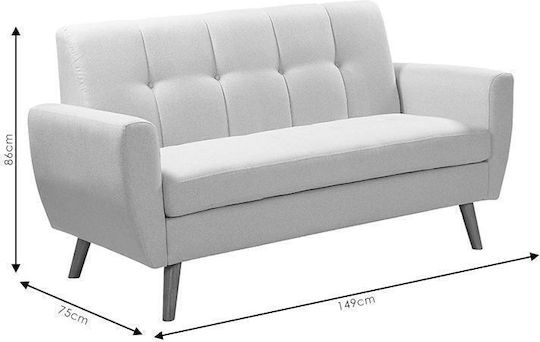 Decency Cu două locuri Canapea Bej 149x75x86cm.