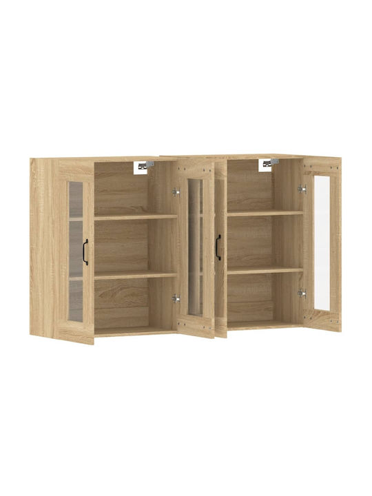 Sideboard Wooden Sonoma Oak 69.5x34x90cm