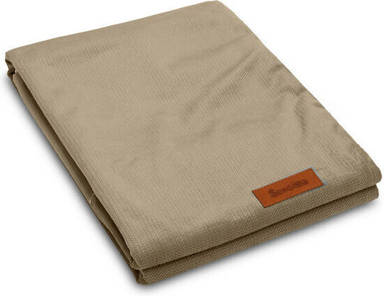 Sensillo Decke Wickeltücher für Kinderzimmer Samt Beige 75x100cm