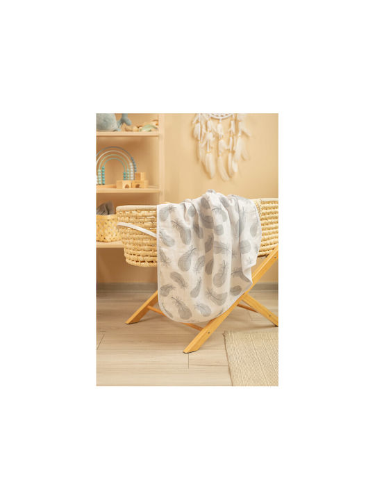 Sensillo Blanket Nursery Swaddling Blankets Cotton White 80x100cm