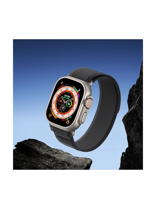 Dux Ducis Strap Strap Fabric Blue Black (Apple Watch 42/44/45/49mm)