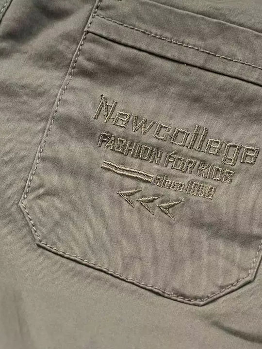 Kids' Fabric Pants Beige