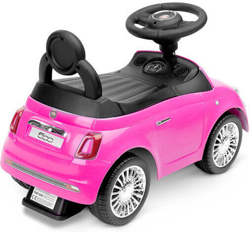 Toyz Fiat 500 Αυτοκινητάκι Ride On για 12+ μηνών Ροζ