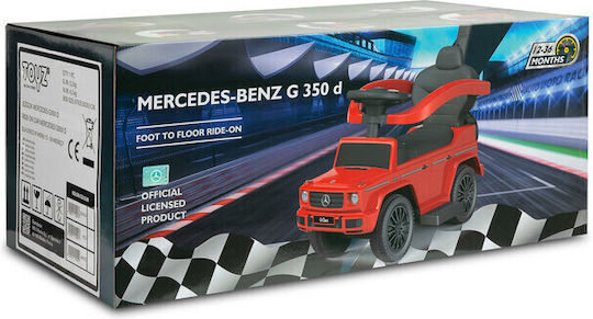 Toyz Mercedes G350 Mașină Ride On Cu Mâner Pentru Părinți Pentru 12+ Luni Roșie