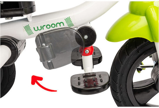 Toyz Wroom Сгъваемо с Ръкохватка за Родител за 3-5 Години Зелен