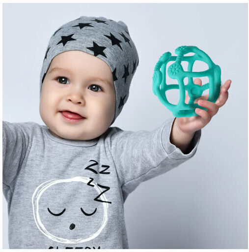 Babyono Ortho Teething Ring from Silicone for 0 Months+
