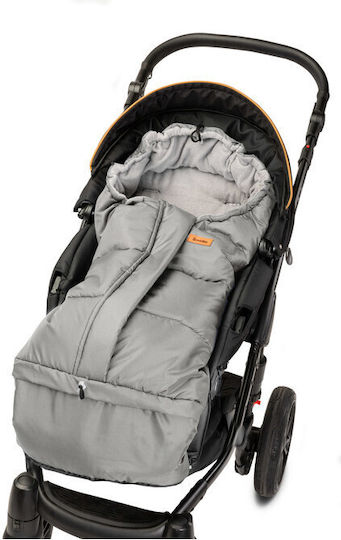 Sensillo Combi Universal Ποδόσακος Καροτσιού Αδιάβροχος Γκρι με Fleece Επένδυση