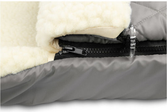 Sensillo Quilted Universal Waterproof Stroller Footmuff 95x40cm Gray