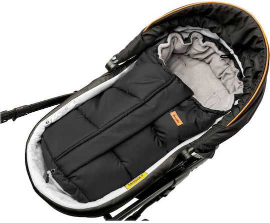 Sensillo Combi Universal Sac de picioare pentru cărucior Impermeabil Negru cu căptușeală Fleece