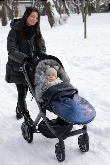 Sensillo Aspen Universal Waterproof Stroller Footmuff with Fleece Lining 95x45cm Green