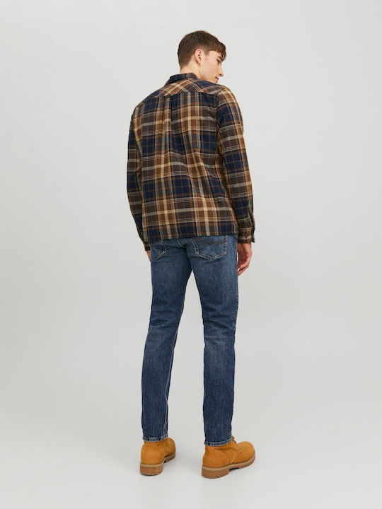 Jack & Jones Long Sleeve Overshirt Checked Otter