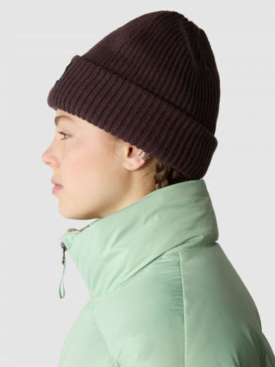 Beanie Unisex Σκούφος Πλεκτός σε Καφέ χρώμα
