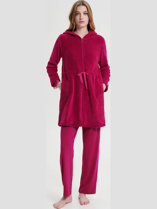 Vamp Winter Damen Robe Fuchsie