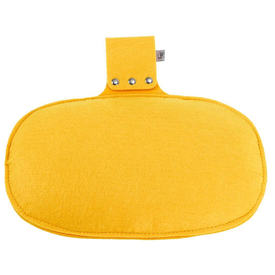 Curve Lab Spielzeug Balance Spielzeug Holzbrett Perfect Arc Yellow Felt & Yellow Felt Kissen