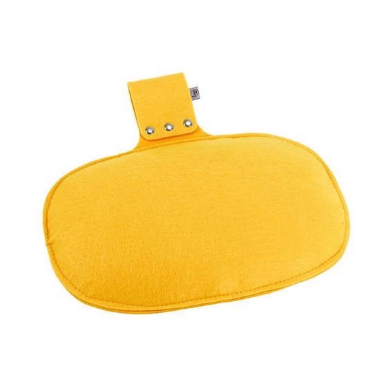 Curve Lab Spielzeug Balance Spielzeug Holzbrett Perfect Arc Yellow Felt & Yellow Felt Kissen