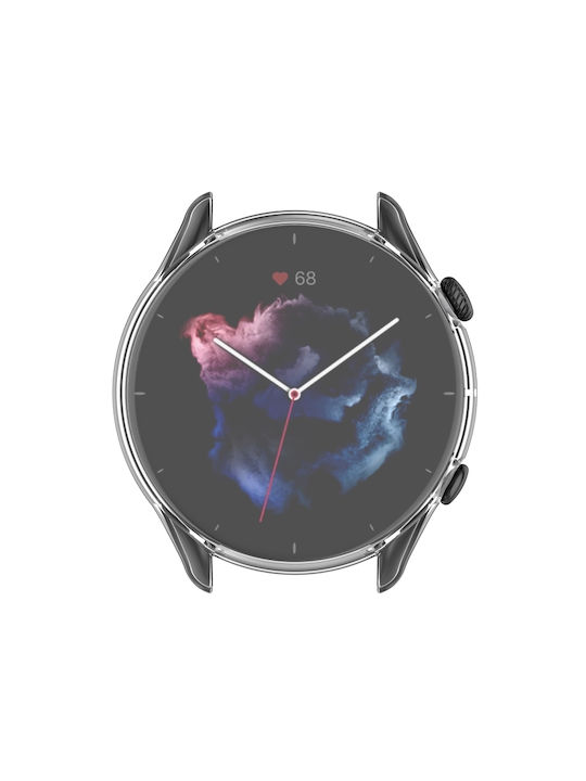 Силиконов Калъф в Прозрачен цвят за Amazfit GTR 3 / 3 Pro - Амазфит ГТР 3 / 3 Про