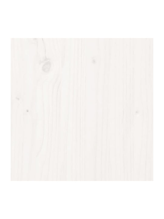 vidaXL Rectangular Office Desk Surface made of Solid Wood in White Color 80x40x2.5cm 824451 1pcs