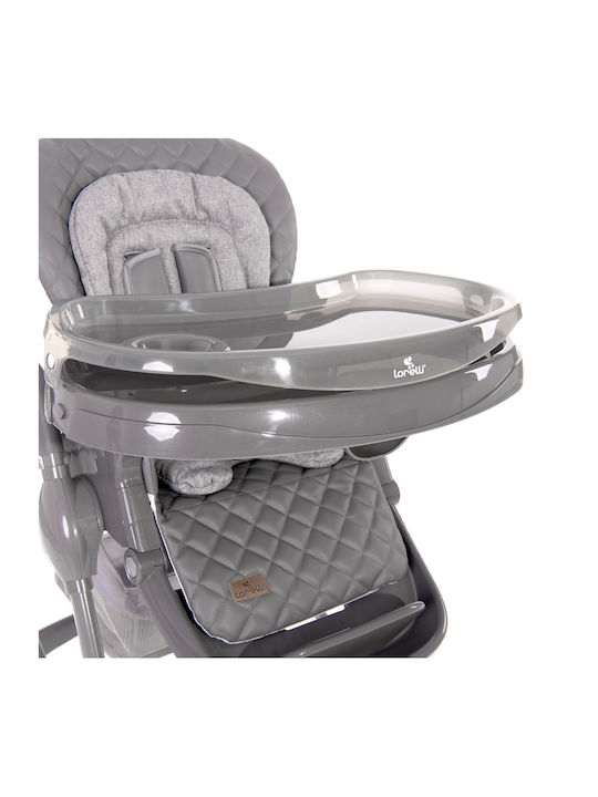Lorelli Bellissimo Foldable Baby Highchair with Adjustable Height Gray
