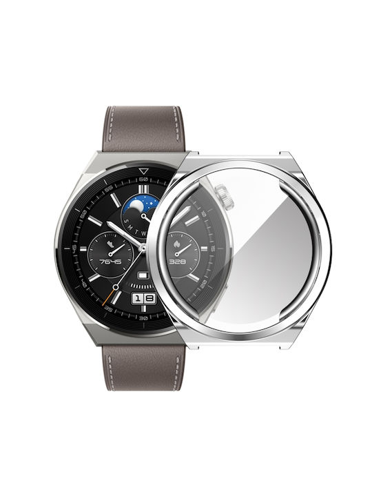 Θήκη Σιλικόνης σε Ασημί χρώμα για το Huawei Watch GT 3 Pro 43mm