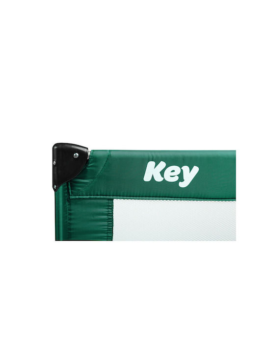 Caretero Key Παρκοκρέβατο με Στρώμα Πράσινο 60x120cm