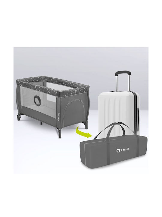 Lionelo Stefi Plus Playpen 2 Levels with Mattress Grey White