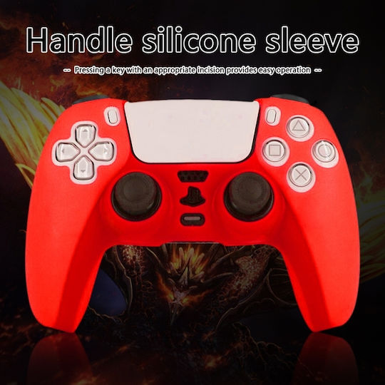 Protective Cover Silicone PS5 Controller Skin Red
