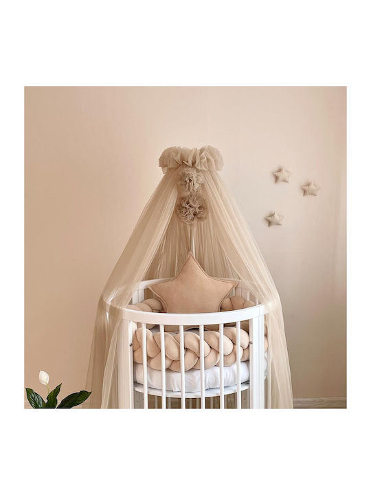 IngVart Mosquito Net Cradle Tulle KUNCP2006 Brown