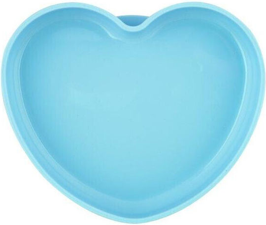 Chicco Baby Food Plate Easy made of Silicone Blue
