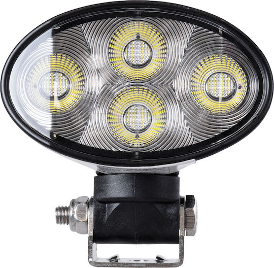 GloboStar Rund Wasserdicht Scheinwerfer Auto LED 12V 40W mit Weiß Beleuchtung 3Stück