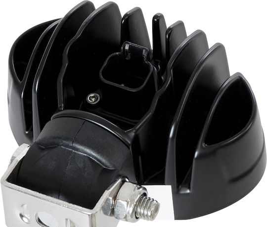 GloboStar Rund Wasserdicht Scheinwerfer Auto LED 12V 40W mit Weiß Beleuchtung 3Stück