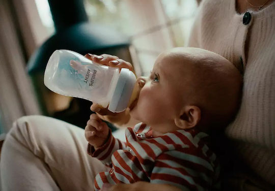 Philips Plastic Baby Bottle Airfree Anti-colic with Silicone Teat for 3-6 Months 260ml