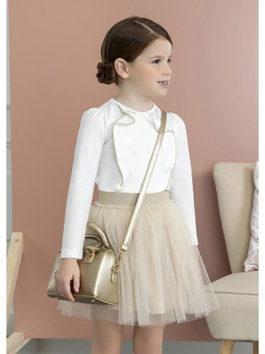 Kids' Tulle Skirt Beige