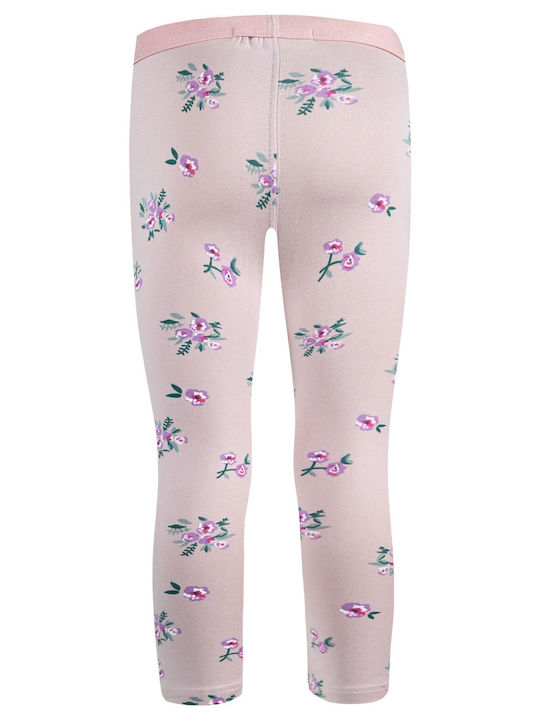 Energiers Kids Long Legging Floral Pink