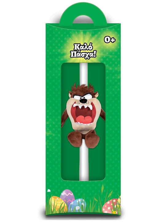 Easter Candle Round with Box Looney Tunes Plush White