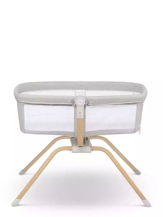Lionelo Λίκνο Malin με Στρώμα και Ρόδες Beige Sand