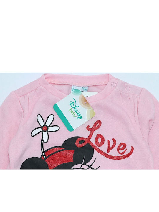 Παιδικό Φούτερ Ροζ Minnie Mouse