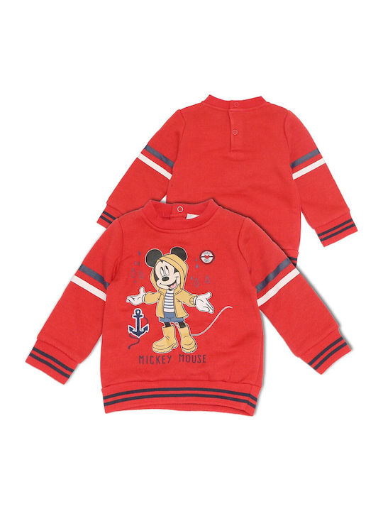 Kids Sweatshirt Red Mickey Mouse