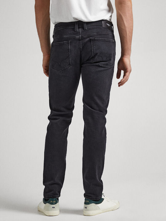 Pepe Jeans Hatch Herren Jeanshose in Slim Fit Schwarz