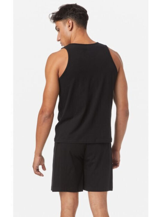 Minerva Men's Sleeveless Undershirt Black