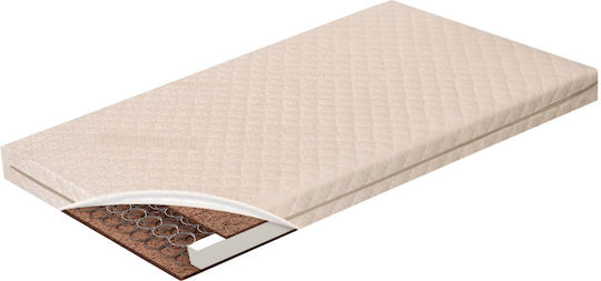 Greco Strom Ortopedic Saltea Pentru Patut Orfeas cu Nucă de cocos 60cmx120cmx14cm
