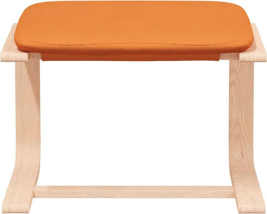 Πολυθρόνα με Υποπόδιο Πορτοκαλί 59x82x98cm