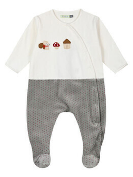 Energiers Baby Bodysuit Set Long-Sleeved Ecru