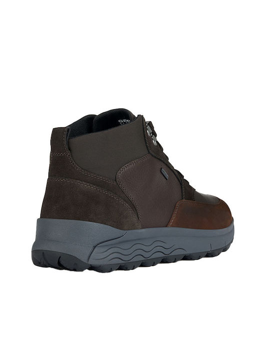 Geox Men's Leather Boots Brown